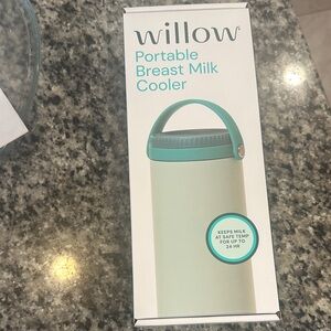 Willow teal Green Portable Breast Milk Cooler with Handle